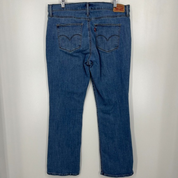 Levi's Jeans Women's 34 Blue Slimming Boot Medium Wash Stretch Cotton - Picture 6 of 12